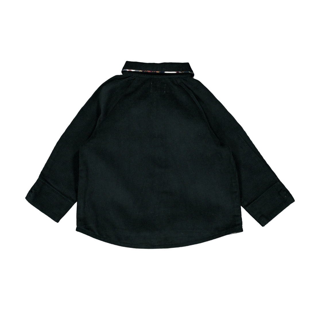 Chemise FÉODOR - Velours vert et Tartan de Noël