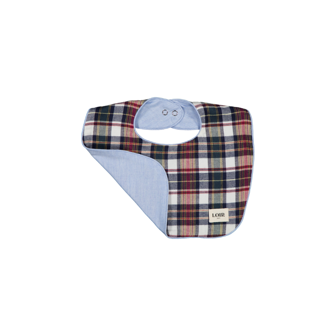 Bavoir HONORÉ - Tartan de Noël
