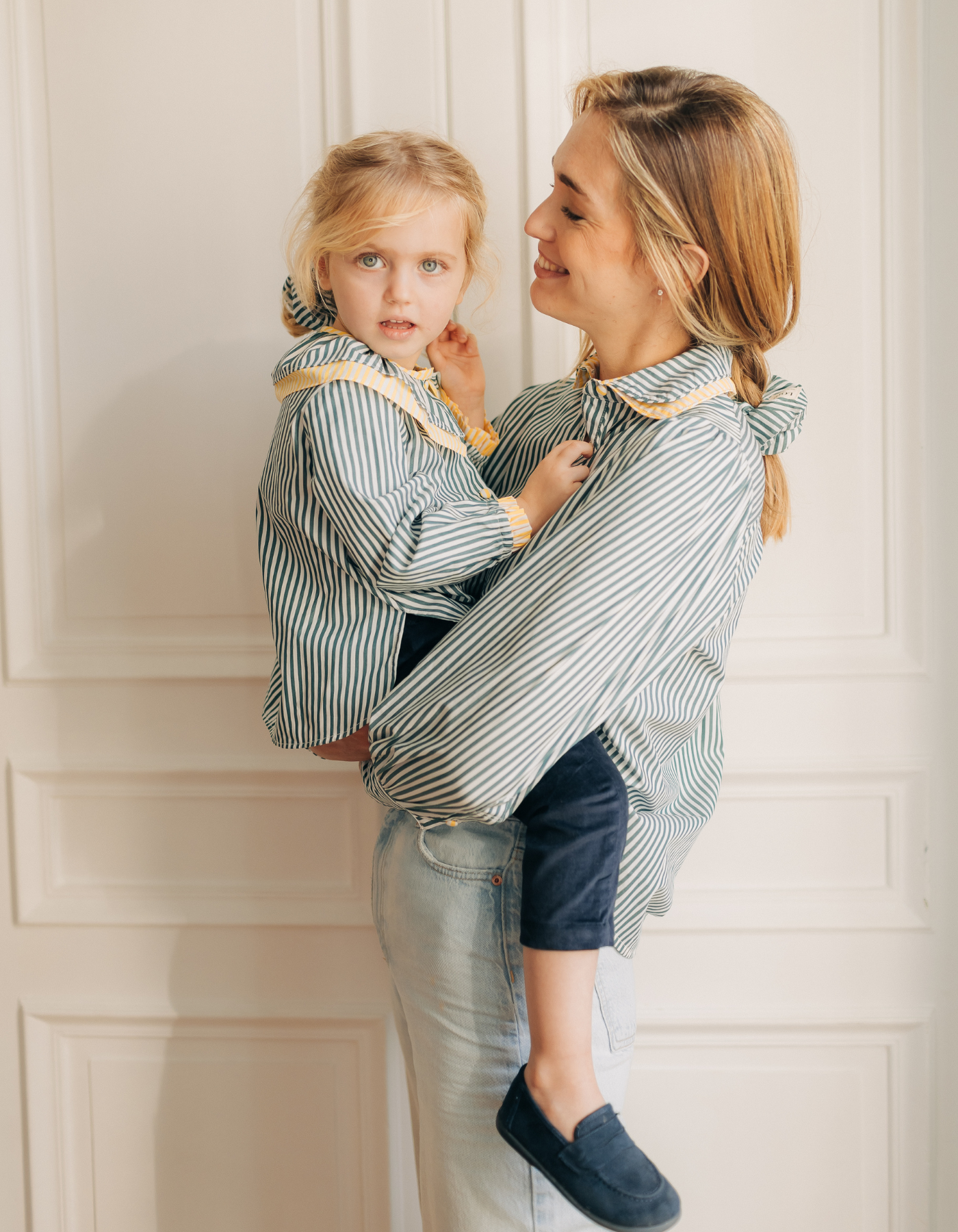 Chemise LOUISA - Rayures vertes