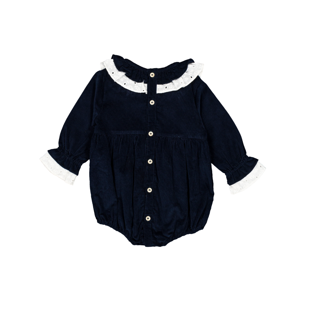 Barboteuse NINE  - Velours Marine