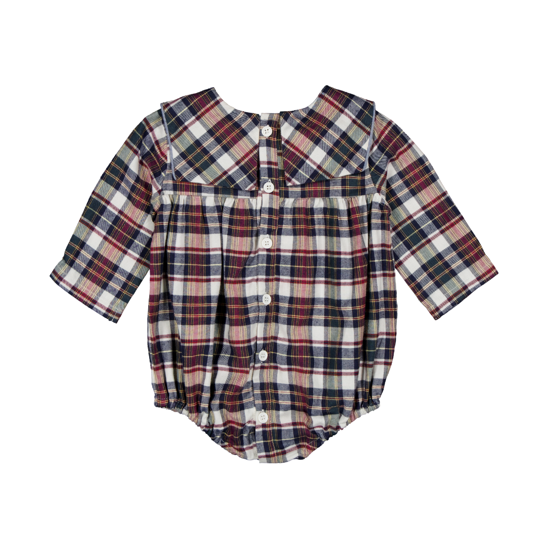 Barboteuse Sisi  - Tartan de Noël