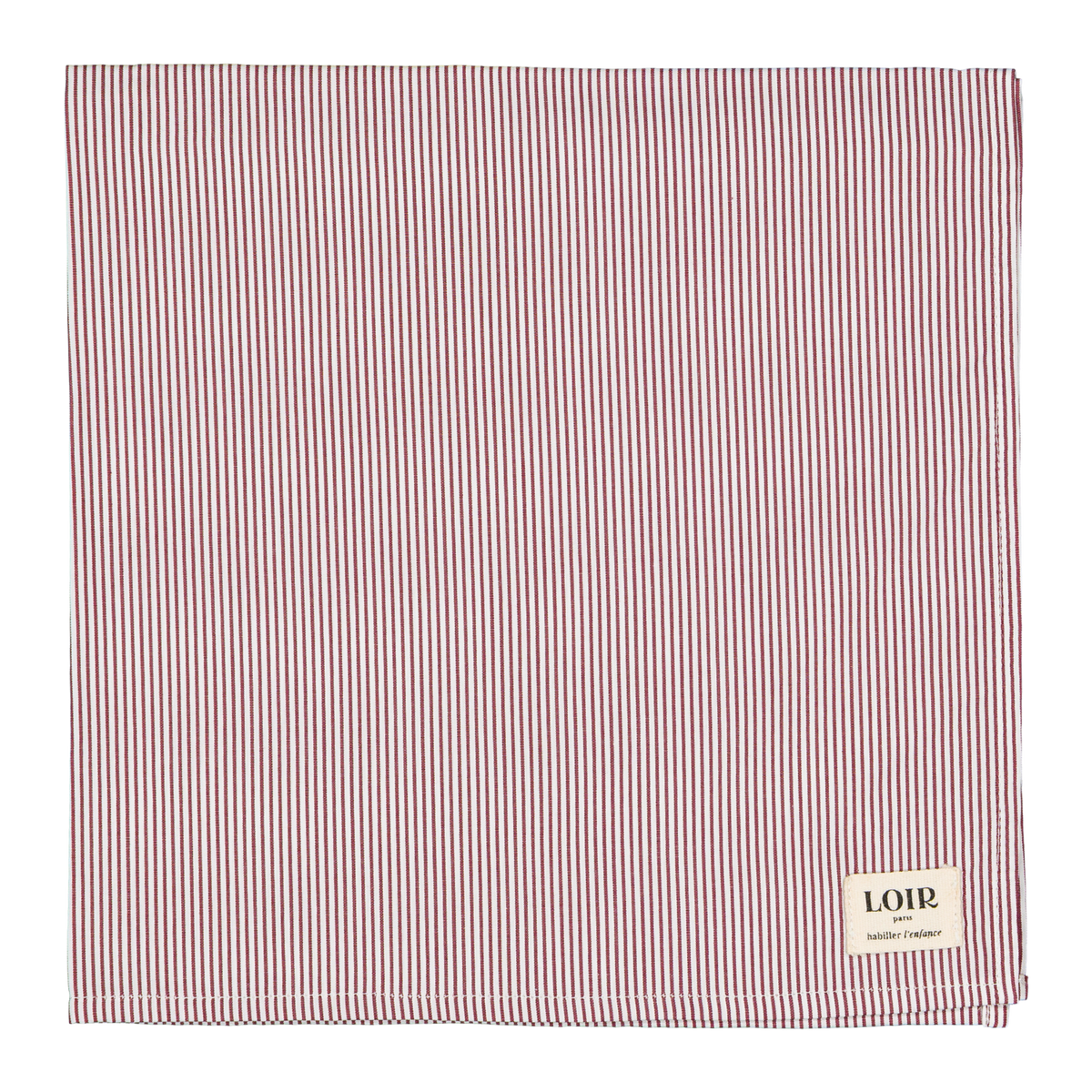 Foulard Alfred - Rayures Bordeaux