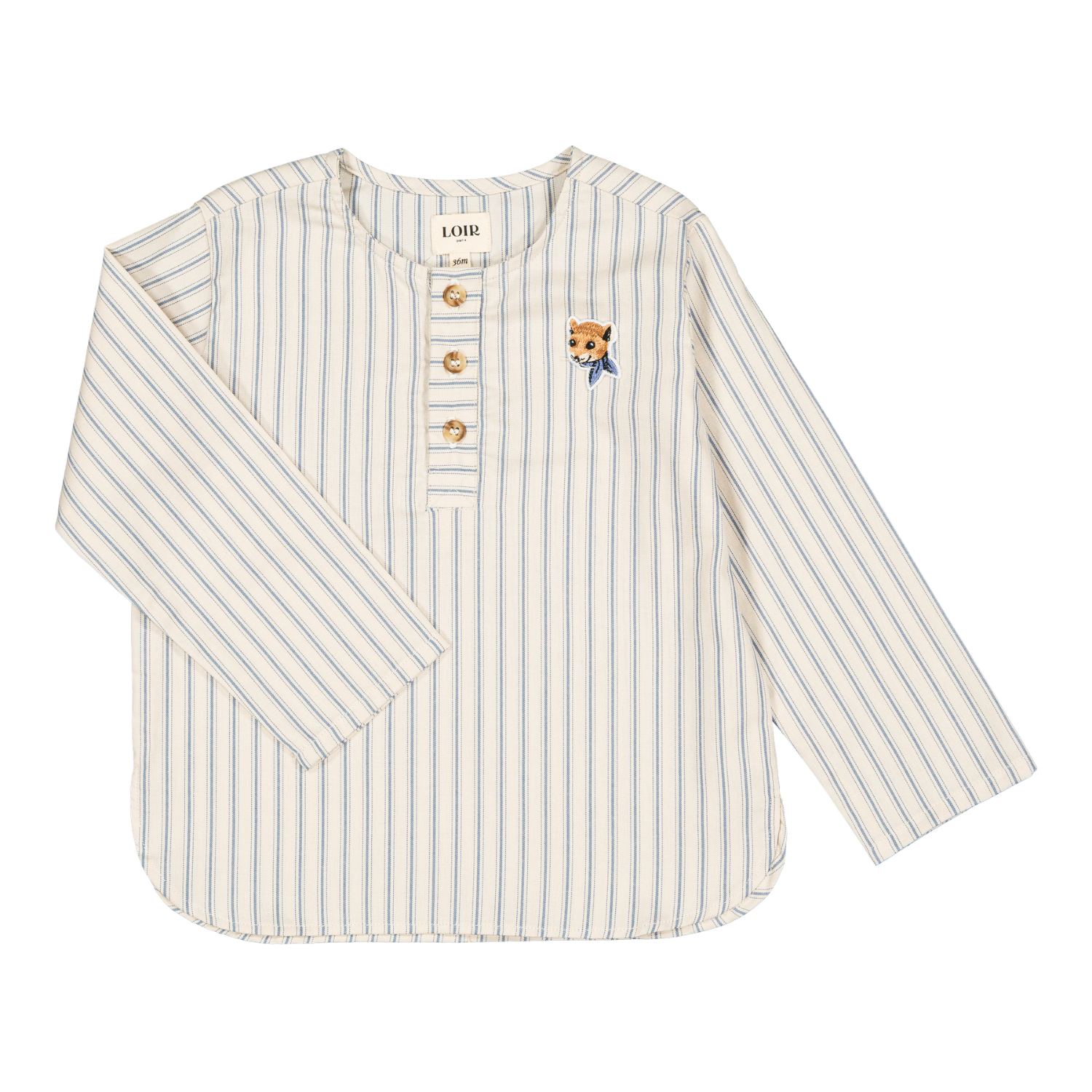 Blouse Kurta - Rayures ciel