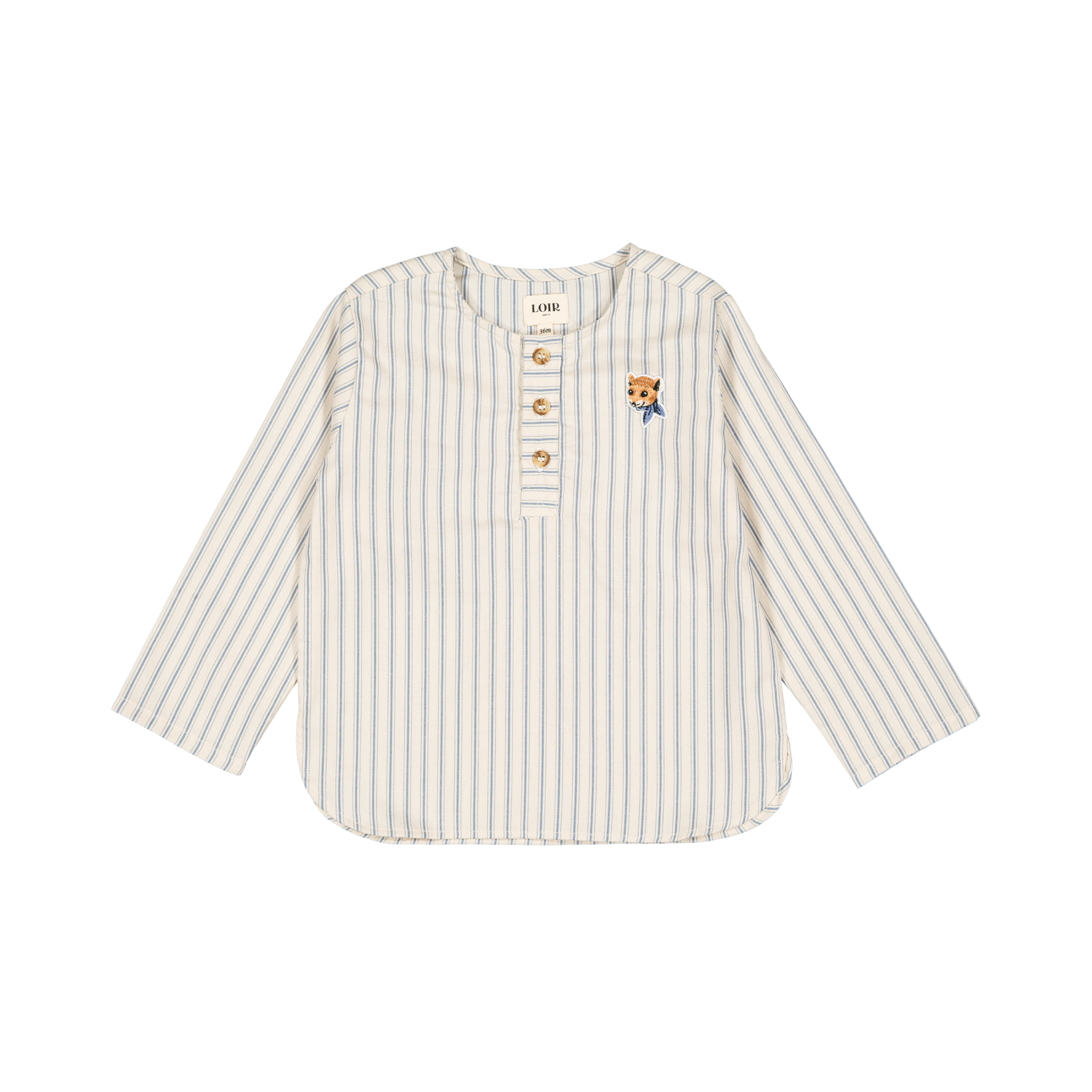 Blouse Kurta - Rayures ciel