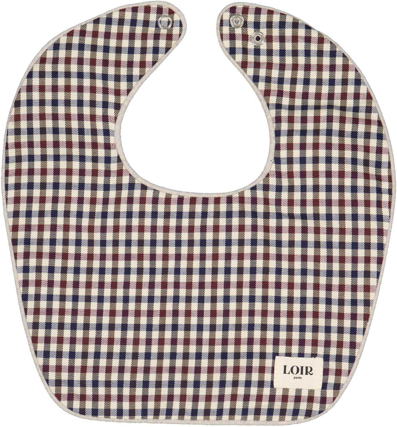 FW24 - HONORE bib - Blue &amp; red gingham