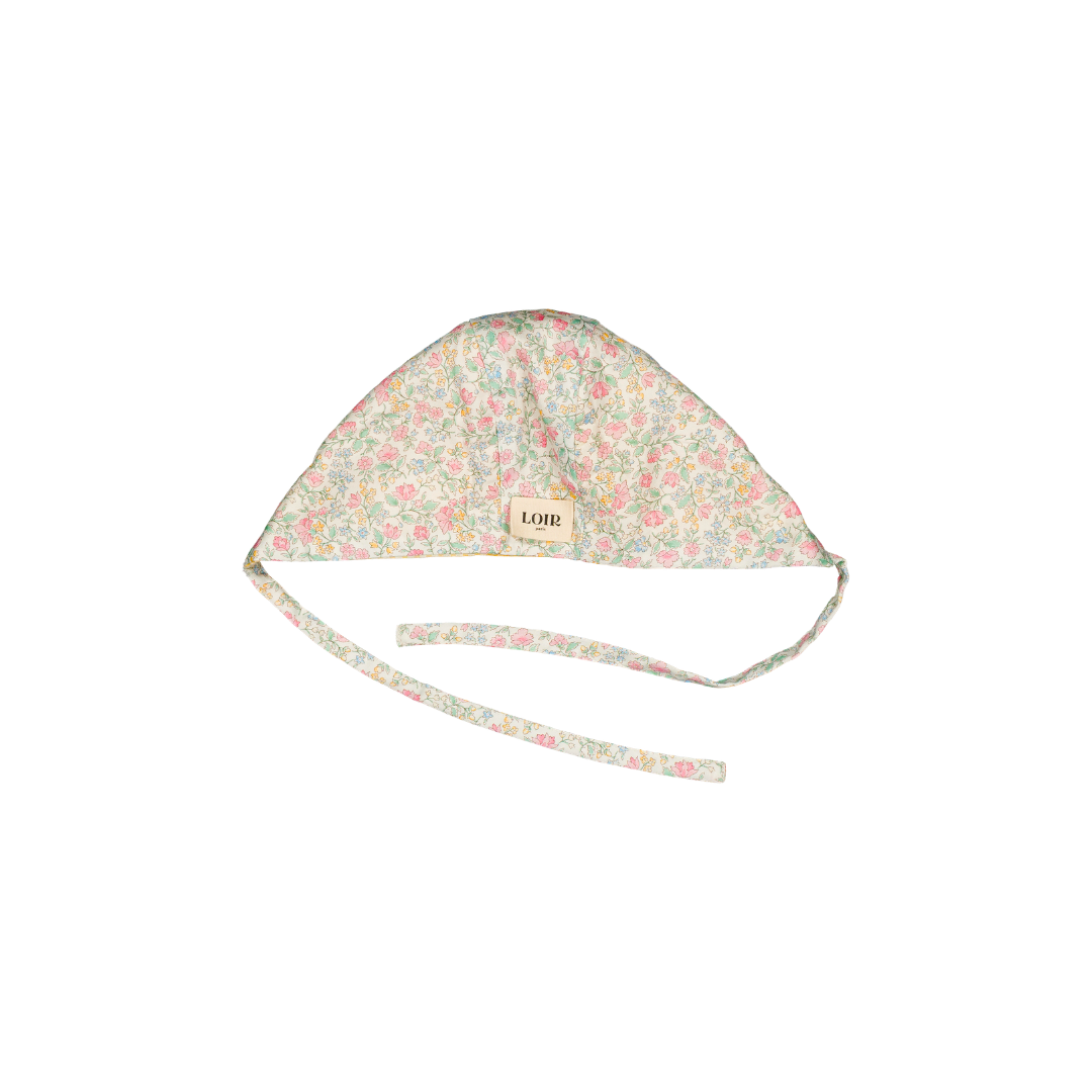 Béguin Prune - Fleurs roses