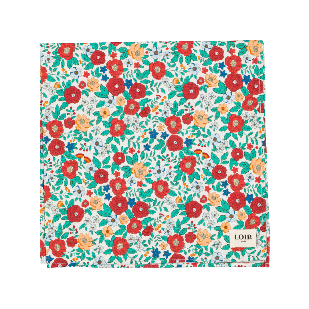 Foulard Alfred - Coquelicot