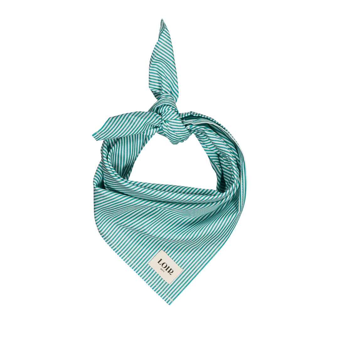 Foulard Alfred - Rayures vertes