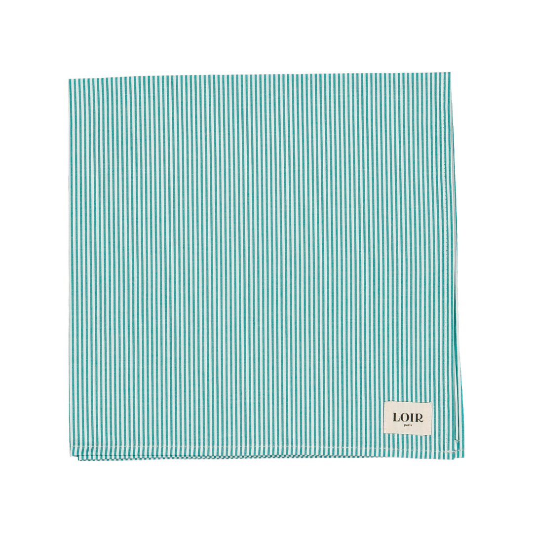 Foulard Alfred - Rayures vertes