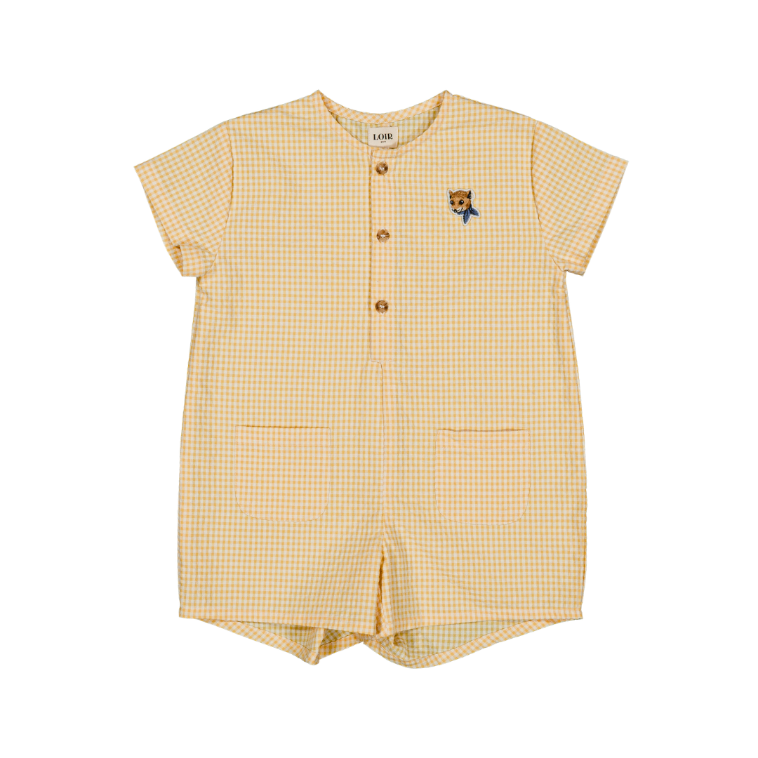 Combinaison Arsène - Vichy jaune