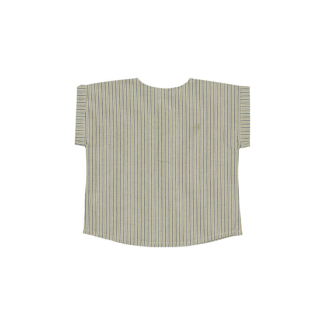 Blouse T - Rayures menthe