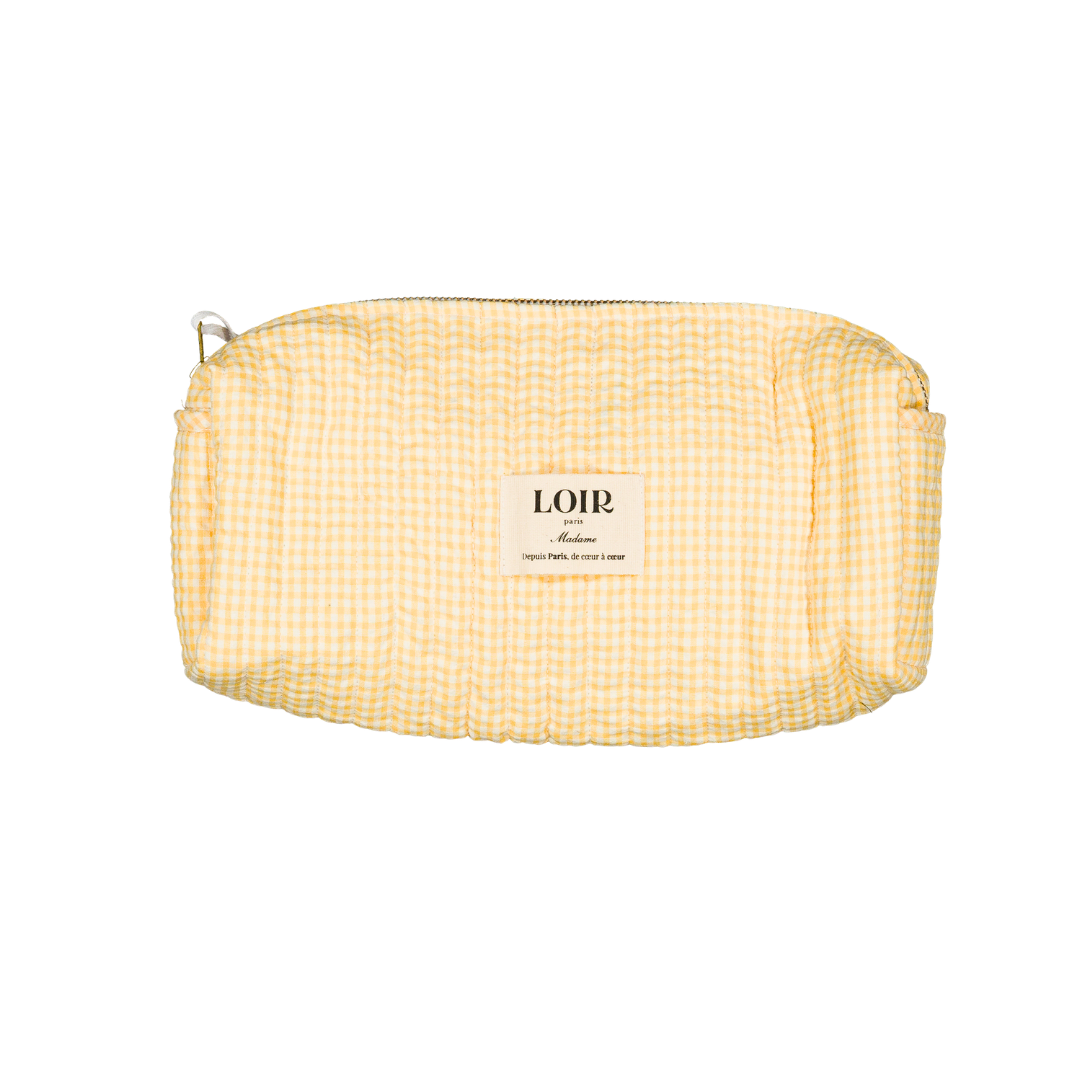 Trousse LUCIA - Vichy jaune