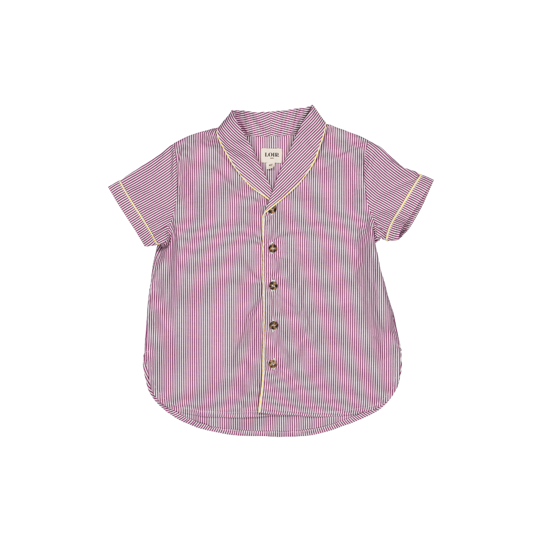 Chemise Paco - Rayures bordeaux