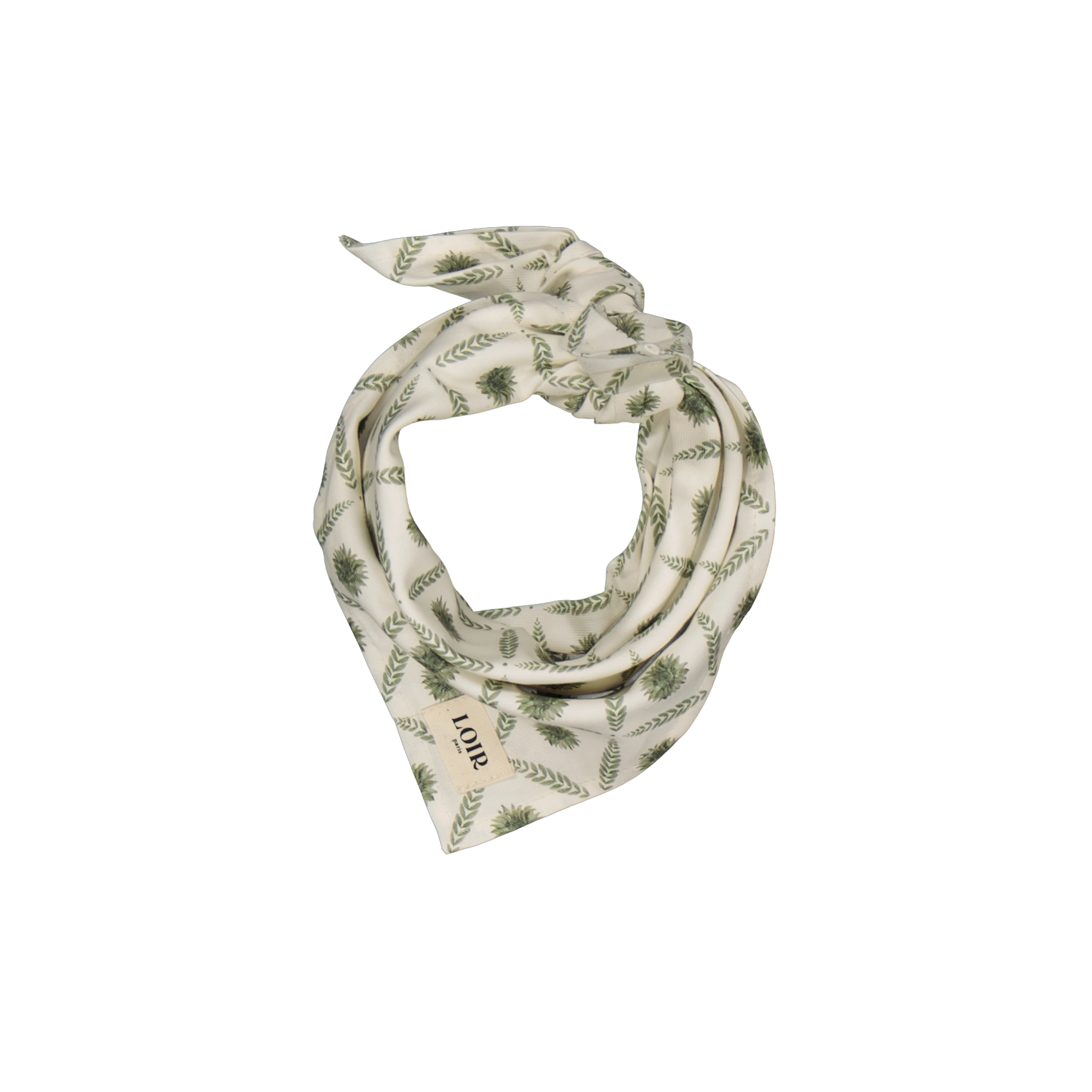 ALFRED printed scarf LOIR paris gray
